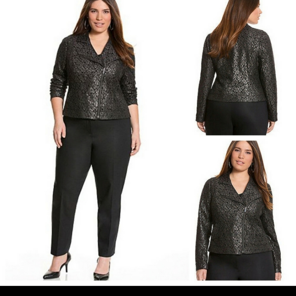 Shimmer lace blazer